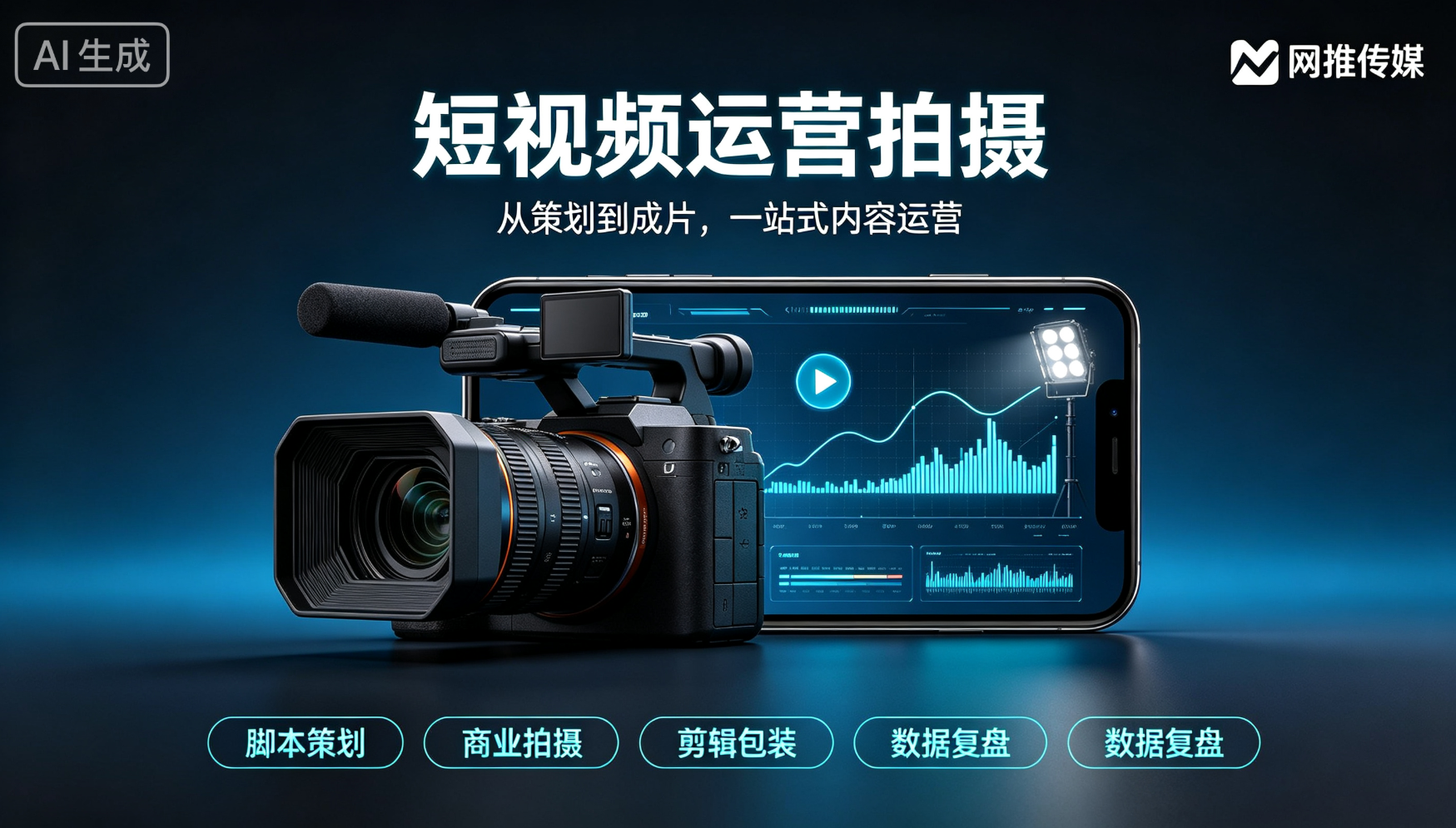 短视频运营团队工作场景示意图